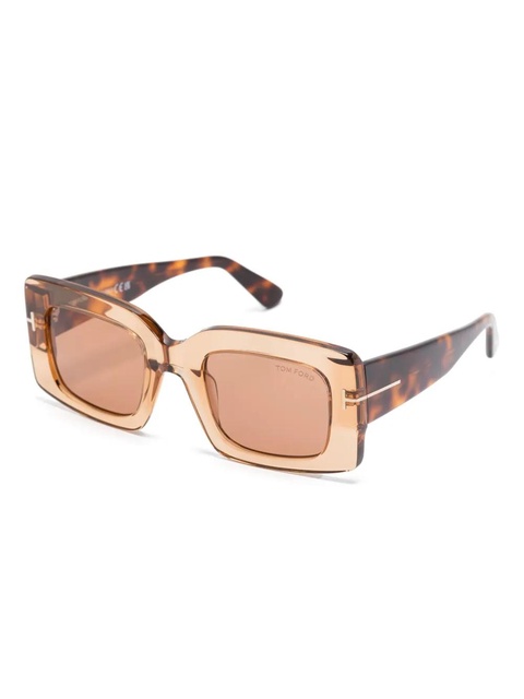 TOM FORD Eyewear oversize-frame sunglasses - Brown - zdjęcie produktu nr 1