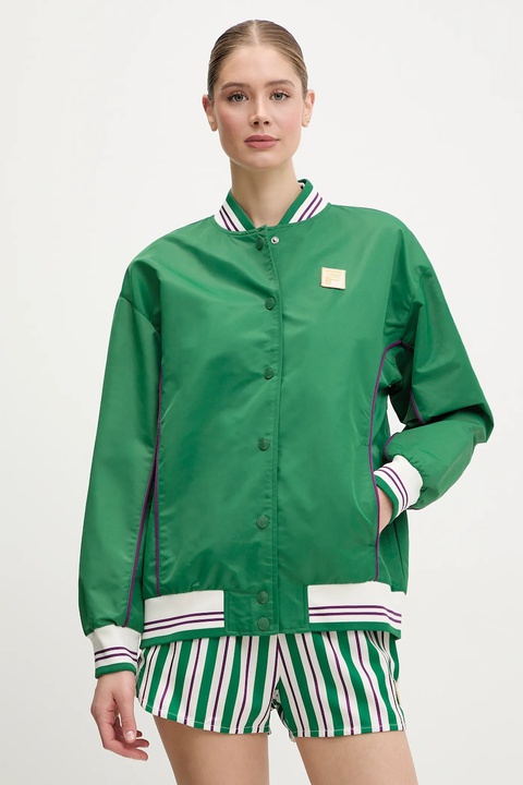 Fila kurtka bomber Leme kolor zielony przejściowa oversize FAW0999 - zdjęcie produktu nr 1
