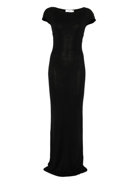 Aya Muse fine-ribbed maxi dress - Black - zdjęcie produktu nr 1