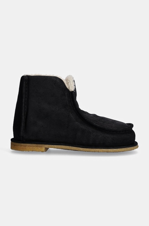 JW Anderson śniegowce zamszowe Ankle Boot damskie kolor czarny ANW43065A - zdjęcie produktu nr 2