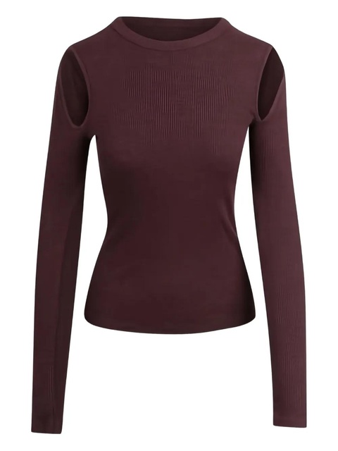 AGOLDE Pierce cut-out longsleeve T-shirt - Brown - zdjęcie produktu nr 2