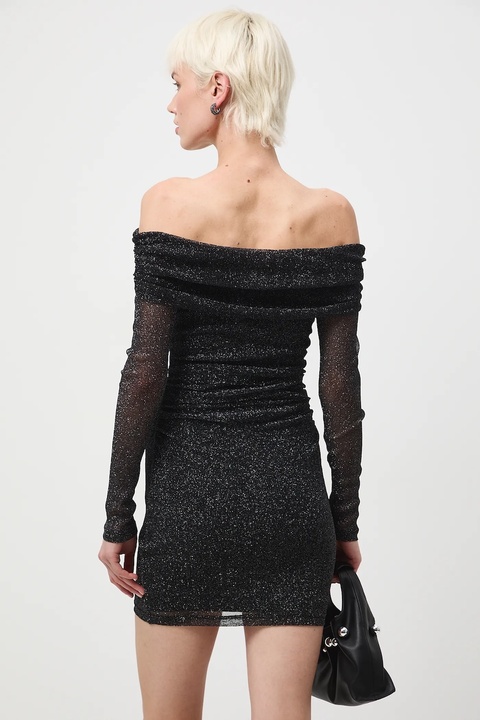 Medicine sukienka kolor srebrny mini dopasowana - zdjęcie produktu nr 1