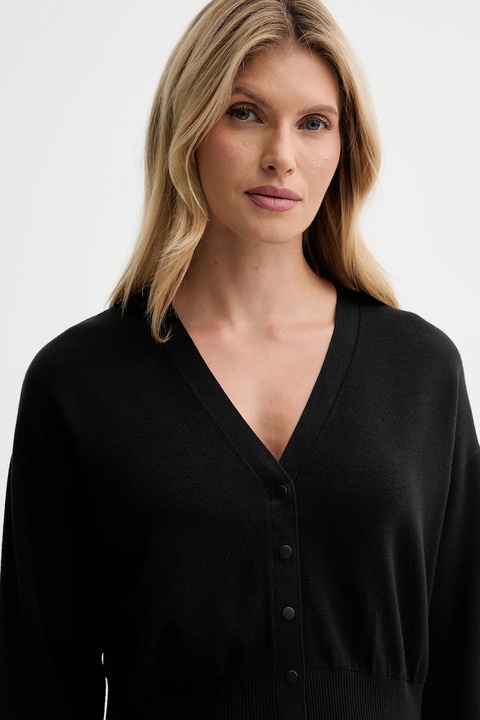 Calvin Klein kardigan damski kolor czarny lekki LV044D317G - zdjęcie produktu nr 2