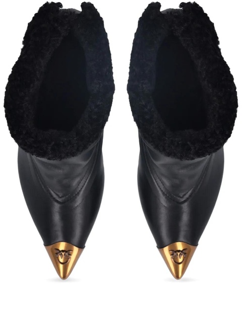 PINKO 90mm logo boots - Black - zdjęcie produktu nr 1