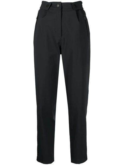 Moncler Grenoble adjustable-waist straight-leg trousers - Black - zdjęcie produktu nr 1