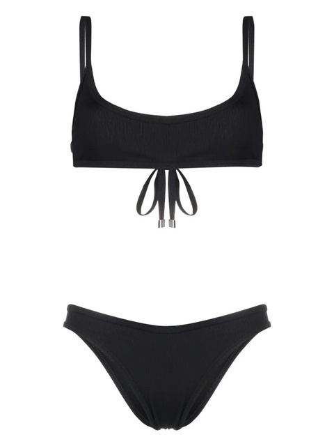 The Attico fine-ribbed bikini set - Black - zdjęcie produktu nr 2