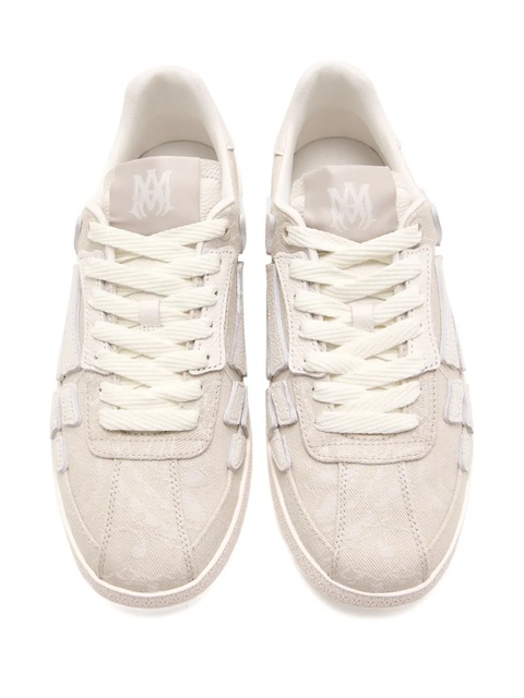 AMIRI skeleton-detail canvas sneakers - Neutrals - zdjęcie produktu nr 2