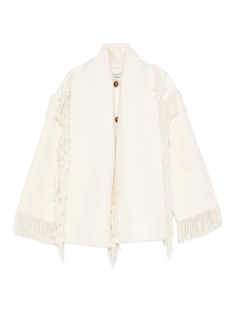 TOTEME fringed mantel jacket - Neutrals - zdjęcie produktu nr 1