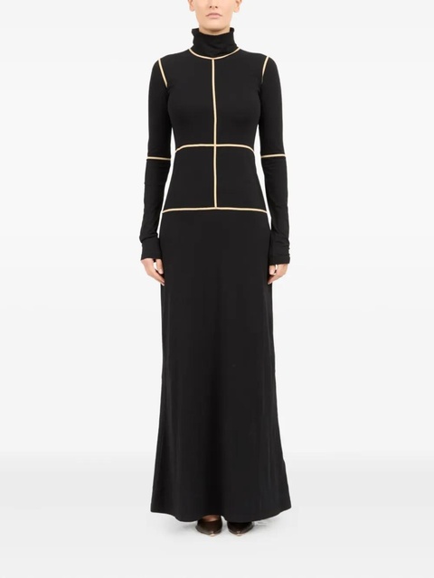 MM6 Maison Margiela panelled turtleneck dress - Black - zdjęcie produktu nr 1