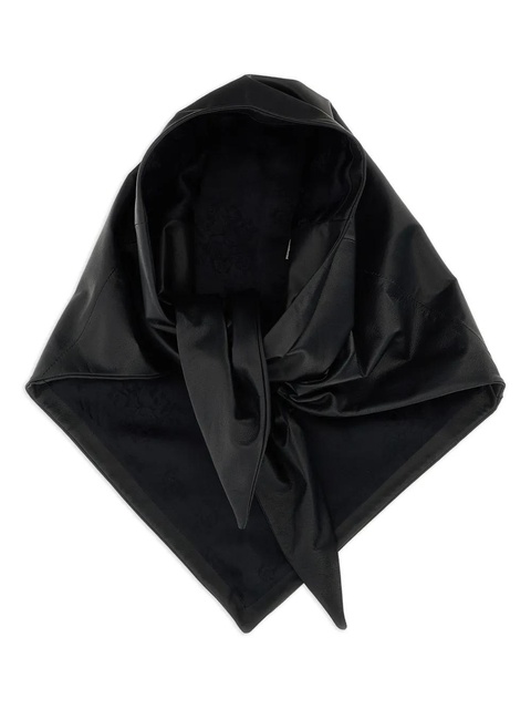 Magda Butrym floral-pattern leather scarf - Black - zdjęcie produktu nr 1