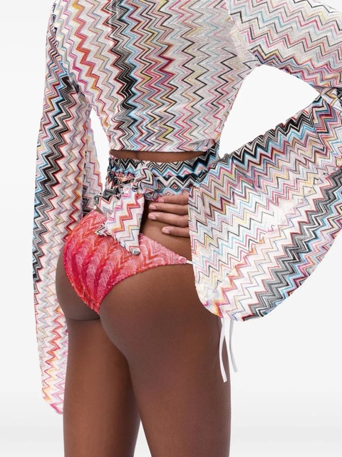 Missoni zigzag-pattern wide-sleeve top - White - zdjęcie produktu nr 2