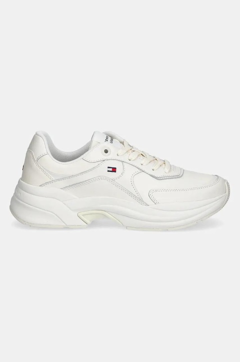 Tommy Hilfiger sneakersy skórzane IM INES CHUNKY SNEAKER damskie kolor biały FW0FW08556 - zdjęcie produktu nr 2