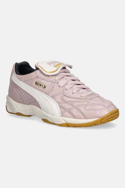 Puma sneakersy skórzane King Indoor kolor różowy 401683 - zdjęcie produktu nr 1