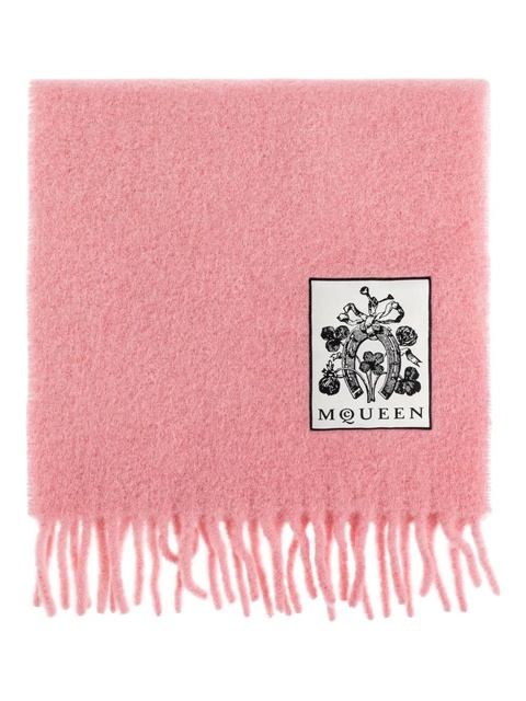 Alexander McQueen wool-blend scarf - Pink - zdjęcie produktu nr 1