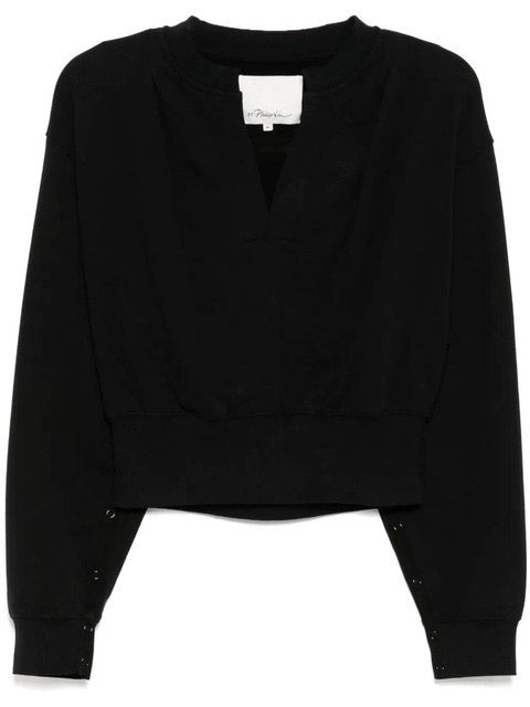3.1 Phillip Lim cropped sweatshirt - Black - zdjęcie produktu nr 1