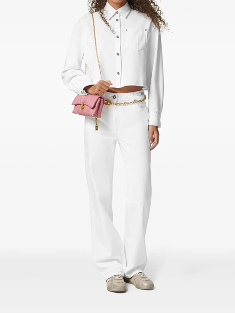 Versace cropped denim shirt - White - zdjęcie produktu nr 2