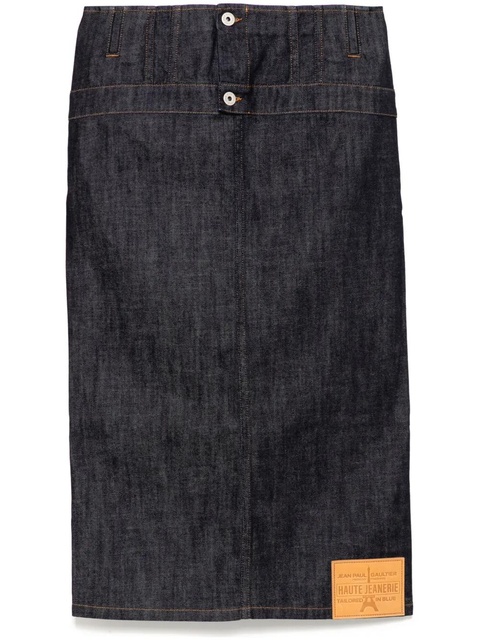 Jean Paul Gaultier inverted denim skirt - Blue - zdjęcie produktu nr 1