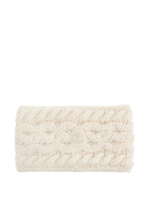Moncler logo-patch headband - Neutrals - zdjęcie produktu nr 1