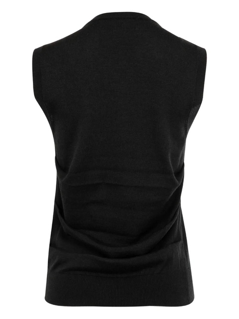 LOEWE buttonned sleeveless vest - Black - zdjęcie produktu nr 1