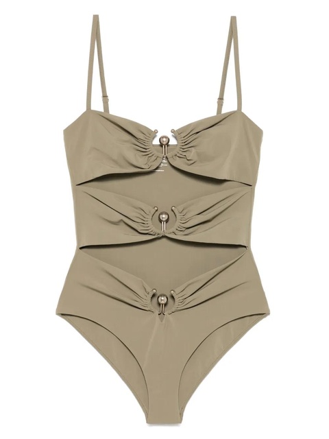 Christopher Esber Pierced Orbit swimsuit - Green - zdjęcie produktu nr 1