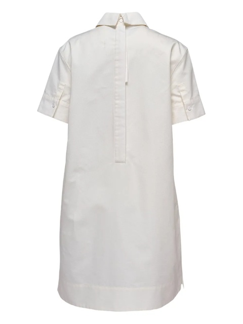 Jil Sander collar-detail short-sleeve dress - Neutrals - zdjęcie produktu nr 2