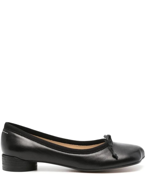 MM6 Maison Margiela Anatomic leather ballerina shoes - Black - zdjęcie produktu nr 1