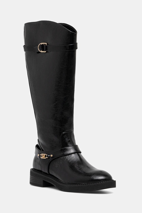 Steve Madden kozaki Landslide damskie kolor czarny na płaskim obcasie 11004979 - zdjęcie produktu nr 1