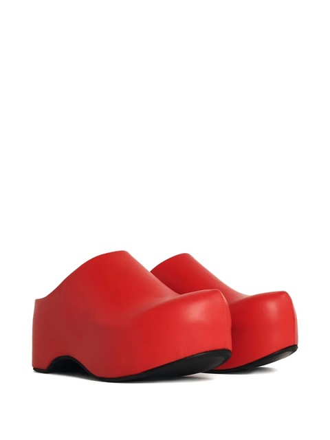Marni platform debossed-logo slippers - Red - zdjęcie produktu nr 2