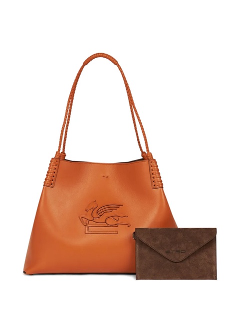 ETRO medium Libra leather tote bag - Orange - zdjęcie produktu nr 2