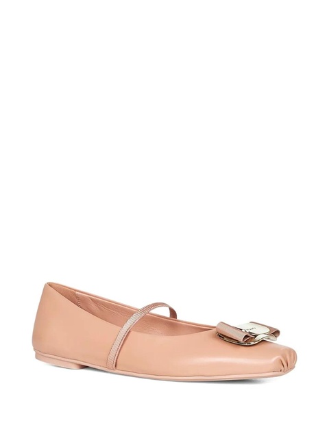Ferragamo Vara square-toe ballet flats - Pink - zdjęcie produktu nr 2