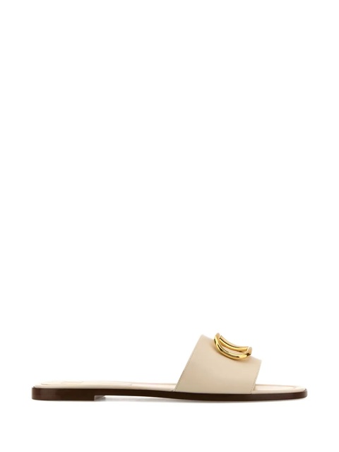 Valentino Garavani VLogo leather sandals - Neutrals - zdjęcie produktu nr 1