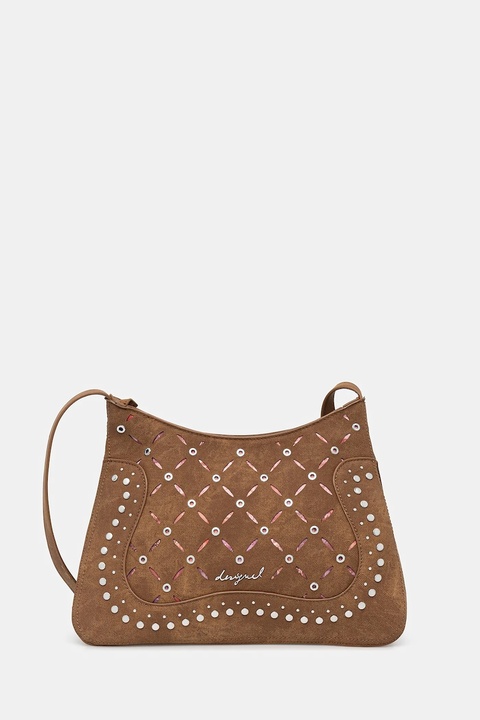 Desigual torebka YANKEE MANAOS CAMEL kolor brązowy 25WAXPB4 - zdjęcie produktu nr 1