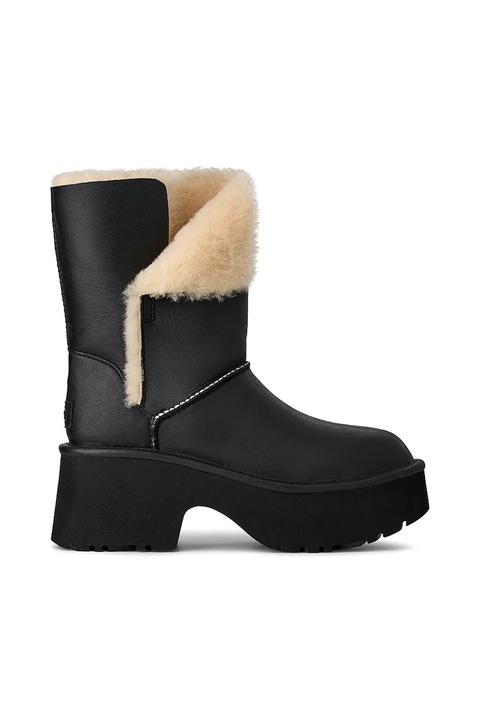 UGG śniegowce skórzane Esmee Leather Boot kolor czarny 1172590.BLK - zdjęcie produktu nr 1