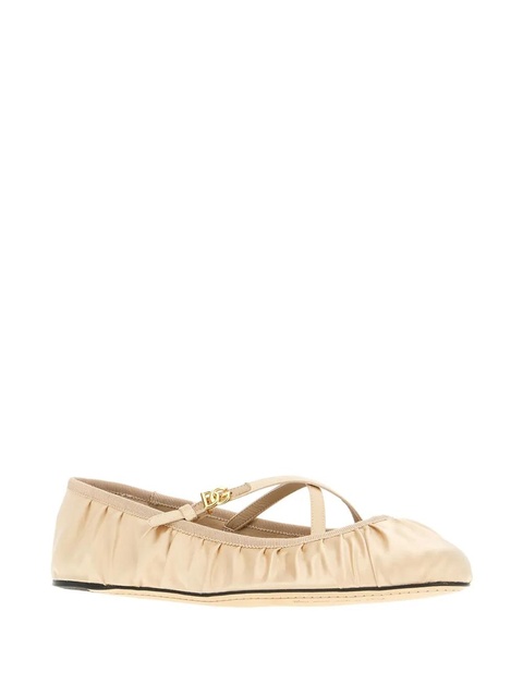 Dolce & Gabbana leather ballerina shoes - Neutrals - zdjęcie produktu nr 2