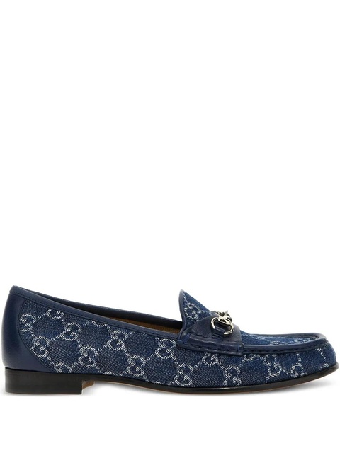 Gucci Horsebit denim loafers - Blue - zdjęcie produktu nr 1