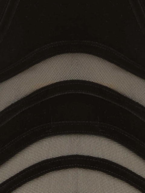 ZIMMERMANN mesh-insert velvet bodysuit - Black - zdjęcie produktu nr 2