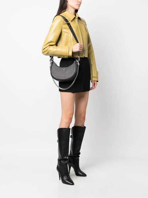 Zadig&Voltaire Moonrock Plumetis leather shoulder bag - Black - zdjęcie produktu nr 2