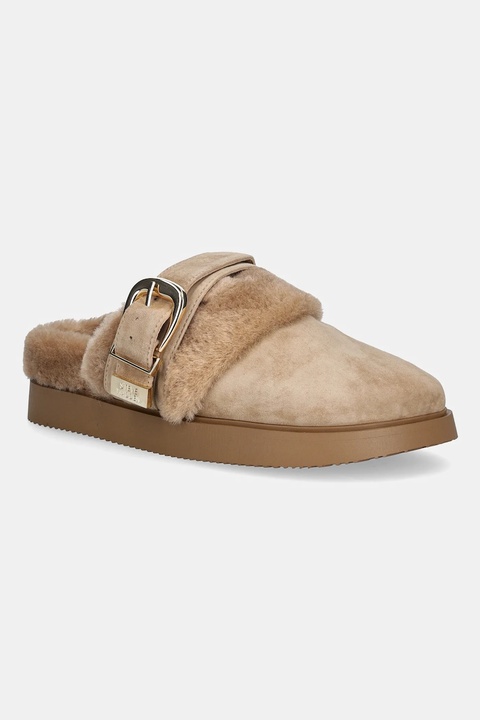 Steve Madden kapcie Cozy Up kolor beżowy 11004964 - zdjęcie produktu nr 1
