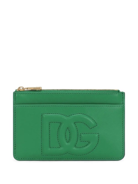 Dolce & Gabbana logo-embossed zip purse - Green - zdjęcie produktu nr 2