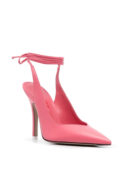 The Attico strap-detail pointed-toe pumps - Pink - zdjęcie produktu nr 1