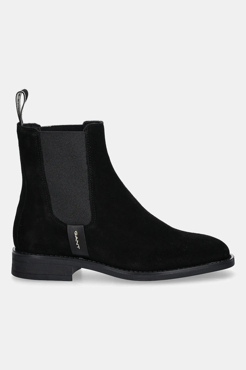 Gant sztyblety zamszowe Fayy damskie kolor czarny na płaskim obcasie 31553127 - zdjęcie produktu nr 2