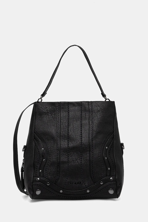 Desigual torebka EMBRO PATCH LOVERTY B kolor czarny 25WAXPAA - zdjęcie produktu nr 1