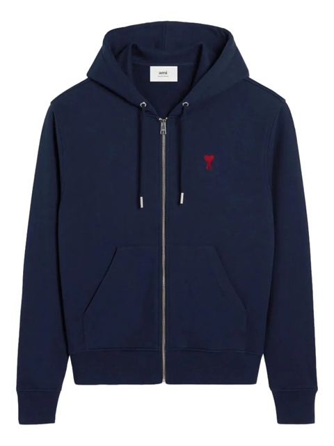 AMI Paris Ami de Coeur zip-up hoodie - Blue - zdjęcie produktu nr 1