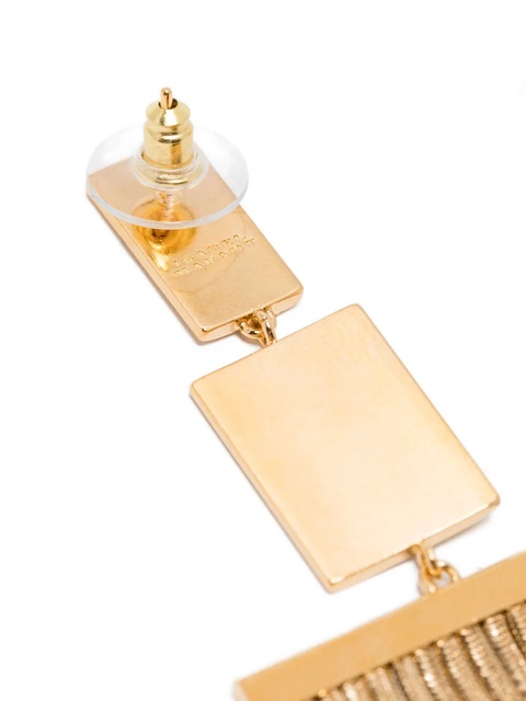 ISABEL MARANT rectangle fringe earrings - Gold - zdjęcie produktu nr 2