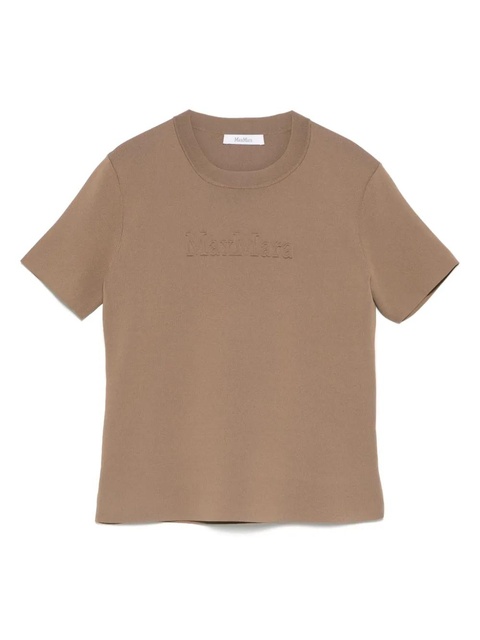 Max Mara crew-neck t-shirt - Neutrals - zdjęcie produktu nr 1