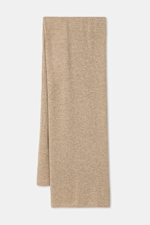 Guess szalik z dodatkiem wełny BRENTON damski kolor beżowy melanżowy AW5437 POL03 - zdjęcie produktu nr 1