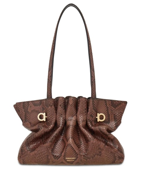 Ferragamo small Soft shoulder bag - Brown - zdjęcie produktu nr 1
