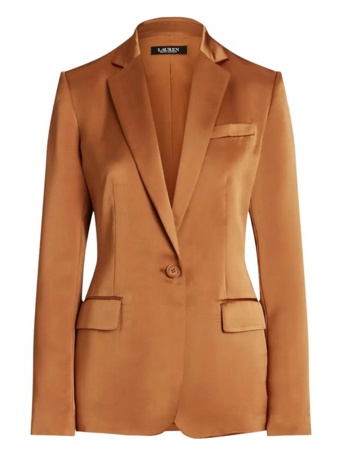 Lauren Ralph Lauren Satynowa marynarka Straight Fit - Brown - zdjęcie produktu nr 1