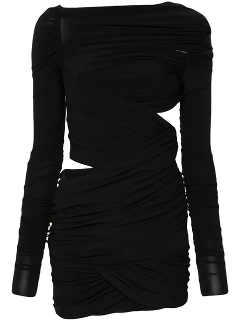 The Attico wrap mini dress - Black - zdjęcie produktu nr 1