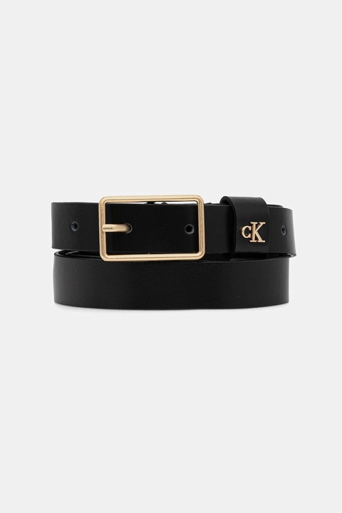 Calvin Klein pasek skórzany damski kolor czarny LV04F7050G - zdjęcie produktu nr 1